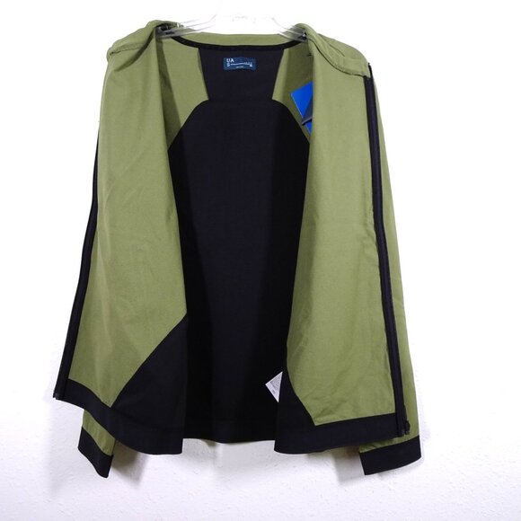 Under Armour UAS Pivot Stretch Jacket Men's Size L Green Bomber Full Zip Outdoor - Picture 3 of 9